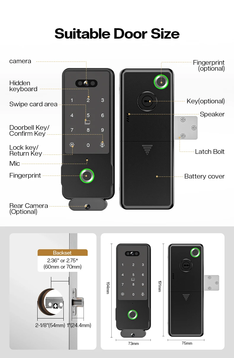 Tenon K15 Dual-Camera Smart Lock Tenon K15 Dual-Camera Smart Lock
